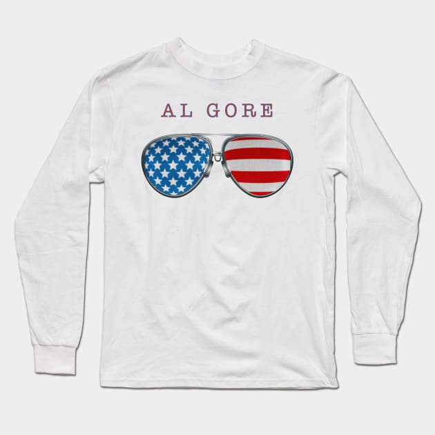 USA GLASSES AL GORE Long Sleeve T-Shirt by SAMELVES